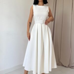 Halter Neck Flared Dress - Brand: Elisa - Women & Kids, Baby Clothes Wholesale - TheBS Women