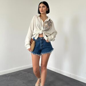 Sequined Embroidered Shirt - Brand: Elisa - Women & Kids, Baby Clothes Wholesale - TheBS Women