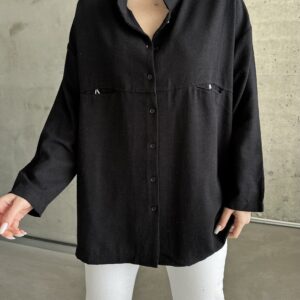Oversize Linen Shirt - Brand: My Fashion - Women & Kids, Baby Clothes Wholesale - TheBS Women