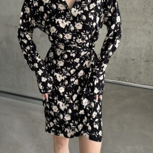 Tulip Collar Shirt Pattern Dress - Brand: My Fashion - Women & Kids, Baby Clothes Wholesale - TheBS Women