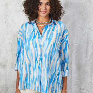 Modal Zebra Patterned Shirt - Brand: First Angels - Women & Kids, Baby Clothes Wholesale - TheBS Women