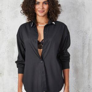 Collar Stone Detailed Shirt - Brand: First Angels - Women & Kids, Baby Clothes Wholesale - TheBS Women