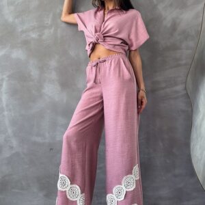 Powder Laced Trousers - Brand: Topshow - Women & Kids, Baby Clothes Wholesale - TheBS Women