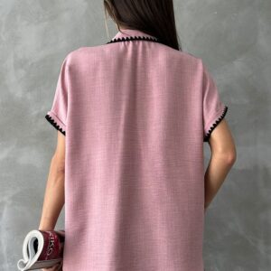 Powder Shepherd Stitched Linen Shirt - Brand: Topshow - Women & Kids, Baby Clothes Wholesale - TheBS Women
