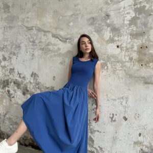 Ribbed Top Maxi Dress - Saks - Brand: Cream Rouge - Women & Kids, Baby Clothes Wholesale - TheBS Women