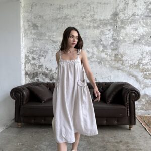 Bag Pocket Dress - Natur - Brand: Cream Rouge - Women & Kids, Baby Clothes Wholesale - TheBS Women