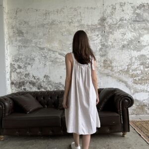 Salopet Model Dress Linen - Natur - Brand: Cream Rouge - Women & Kids, Baby Clothes Wholesale - TheBS Women