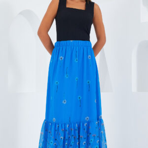 Saks Patterned Chiffon Skirt 8010 - Brand: Bigdart - Women & Kids, Baby Clothes Wholesale - TheBS Women