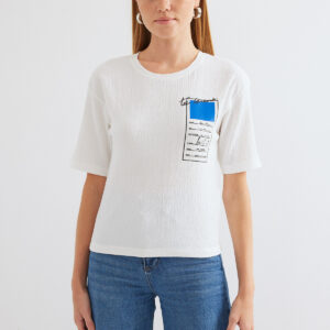 Printed Knitted Basic T-Shirt - Brand: Bigdart - Women & Kids, Baby Clothes Wholesale - TheBS Women