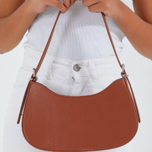Women's Tan Plain Baguette Bag 010167 - Brand: Bigdart - Women & Kids, Baby Clothes Wholesale - TheBS Women
