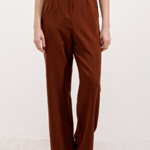 Brown High Waist Fabric Trousers 6612 - Brand: Bigdart - Women & Kids, Baby Clothes Wholesale - TheBS Women