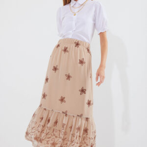 Patterned Chiffon Skirt - Brand: Bigdart - Women & Kids, Baby Clothes Wholesale - TheBS Women