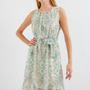 Patterned Zero Sleeve Chiffon Dress - Brand: Bigdart - Women & Kids, Baby Clothes Wholesale - TheBS Women