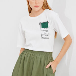 Printed Knitted Basic T-Shirt - Brand: Bigdart - Women & Kids, Baby Clothes Wholesale - TheBS Women