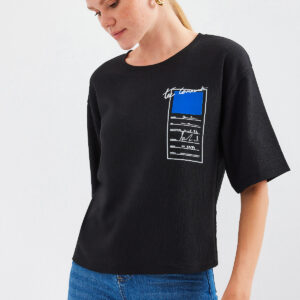 Printed Knitted Basic T-Shirt - Brand: Bigdart - Women & Kids, Baby Clothes Wholesale - TheBS Women