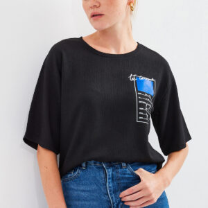 Printed Knitted Basic T-Shirt - Brand: Bigdart - Women & Kids, Baby Clothes Wholesale - TheBS Women