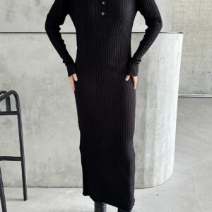 Polo Collar Buttoned Dress - Brand: My Fashion - Women & Kids, Baby Clothes Wholesale - TheBS Women