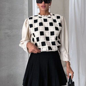 StoneLace Detailed Blouse - Brand: Topshow - Women & Kids, Baby Clothes Wholesale - TheBS Women