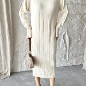 Mixed Ribbed Dress - Brand: My Fashion - Women & Kids, Baby Clothes Wholesale - TheBS Women