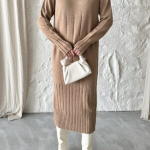 Mixed Ribbed Dress - Brand: My Fashion - Women & Kids, Baby Clothes Wholesale - TheBS Women