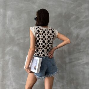 Stone Black Buttoned Vest - Brand: Topshow - Women & Kids, Baby Clothes Wholesale - TheBS Women