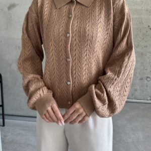 Arrow Pattern Buttoned Cardigan - Brand: My Fashion - Women & Kids, Baby Clothes Wholesale - TheBS Women