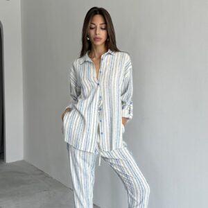 Basic Shirt Trousers Set Of Two - Brand: Cream Rouge - Women & Kids, Baby Clothes Wholesale - TheBS Women