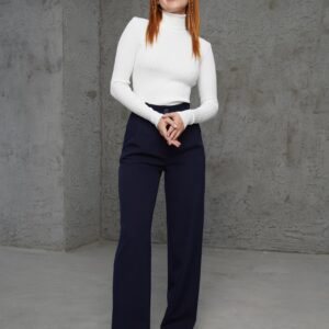 Turtleneck Ribbed Detailed Wholesale KnitwearSweater - Brand: Lustrin - Women & Kids, Baby Clothes Wholesale - TheBS Women