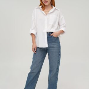 Single Pocket Wholesale Ecru Shirt - Brand: Lustrin - Women & Kids, Baby Clothes Wholesale - TheBS Women