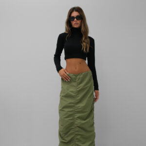 Ruffle Detail Maxi Skirt - Brand: Black Fashion - Women & Kids, Baby Clothes Wholesale - TheBS Women