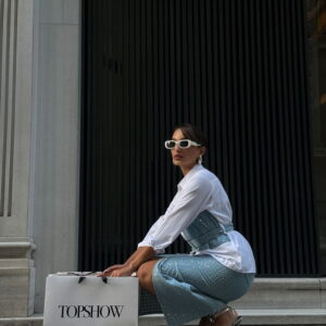 Pattern 1Sequined Denim Skirt - Brand: Topshow - Women & Kids, Baby Clothes Wholesale - TheBS Women