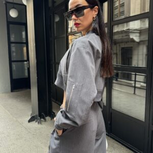 Polyviscon Bomber Ribbed Jacket - Brand: First Angels - Women & Kids, Baby Clothes Wholesale - TheBS Women