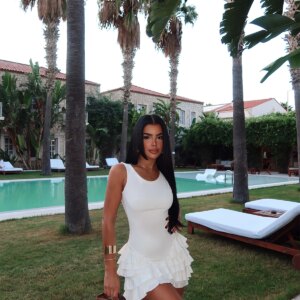 Ruffle Detail Mini Dress - Brand: EYYO ATELIER - Women & Kids, Baby Clothes Wholesale - TheBS Women