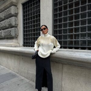 Fringed Knit Sweater - Brand: Sobe Istanbul - Women & Kids, Baby Clothes Wholesale - TheBS Women