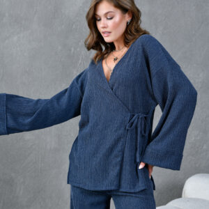 Crinkle Fabric Kimono 28174 - Brand: First Angels - Women & Kids, Baby Clothes Wholesale - TheBS Women