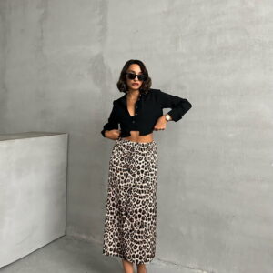 Leopard Pattern Skirt - Brand: Topshow - Women & Kids, Baby Clothes Wholesale - TheBS Women
