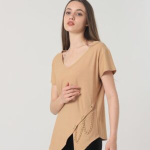 V-Neck Chain Blouse - Brand: Topshow - Women & Kids, Baby Clothes Wholesale - TheBS Women