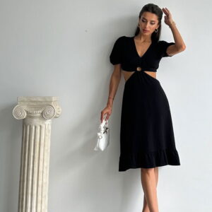 V-neckLow-cutFull-length Dress - Brand: Topshow - Women & Kids, Baby Clothes Wholesale - TheBS Women