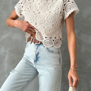 Guipure Evening Dress Blouse - Brand: Topshow - Women & Kids, Baby Clothes Wholesale - TheBS Women