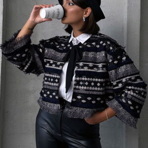 Embroidered Tie Cardigan - Brand: Topshow - Women & Kids, Baby Clothes Wholesale - TheBS Women