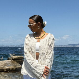 Buttoned Cardigan - Ecru - Brand: Topshow - Women & Kids, Baby Clothes Wholesale - TheBS Women