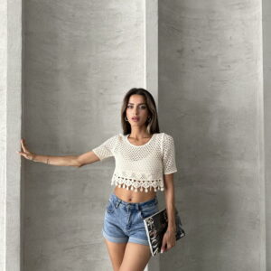 Raw Tasseled Raw Blouse - Brand: Topshow - Women & Kids, Baby Clothes Wholesale - TheBS Women