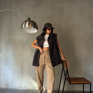 Hidden Snap Detail Lined Plush Vest 28267 - Brand: First Angels - Women & Kids, Baby Clothes Wholesale - TheBS Women