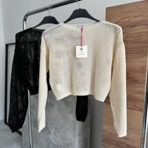 Openwork Crew Neck Sweater - Brand: Cream Rouge - Women & Kids, Baby Clothes Wholesale - TheBS Women