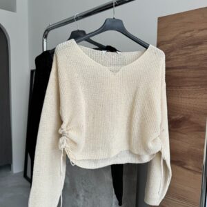 Side Drawstring Knit Sweater - Brand: Cream Rouge - Women & Kids, Baby Clothes Wholesale - TheBS Women
