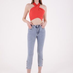 Four Buttoned Jeans - Brand: XLove - Women & Kids, Baby Clothes Wholesale - TheBS Women