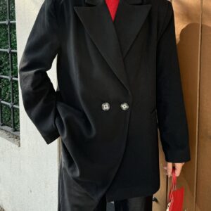 Raised Polyviscose Oversize Jacket 28265 - Brand: First Angels - Women & Kids, Baby Clothes Wholesale - TheBS Women