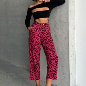 FujyaF1788 Leopard Patterned Trousers - Brand: Topshow - Women & Kids, Baby Clothes Wholesale - TheBS Women