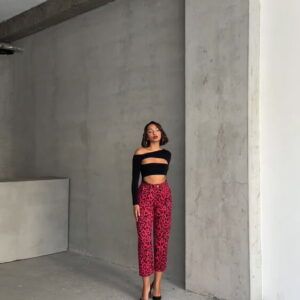 FujyaF1788 Leopard Patterned Trousers - Brand: Topshow - Women & Kids, Baby Clothes Wholesale - TheBS Women