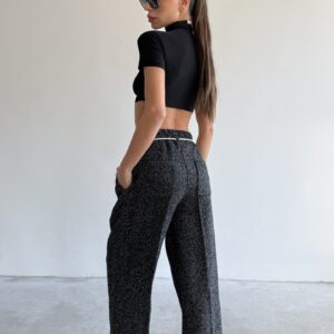 Lace-Up Palazzo Trousers - Black - Brand: Cream Rouge - Women & Kids, Baby Clothes Wholesale - TheBS Women